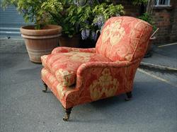 Late 19th century Howard and Sons antique armchair - Grafton model.jpg